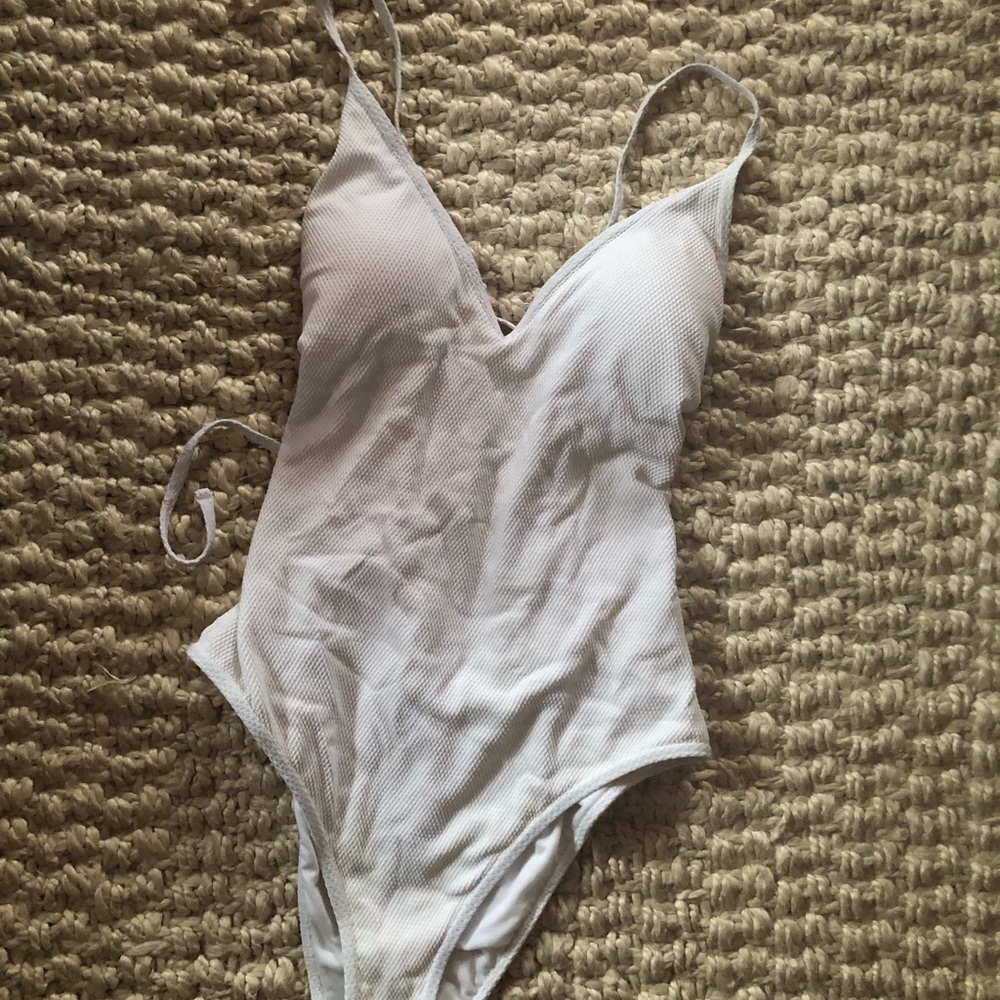 Abercrombie back lace up one piece